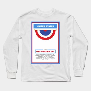 Independence Day - United States - For 4th of july - Print Design Poster - 17062010 Long Sleeve T-Shirt